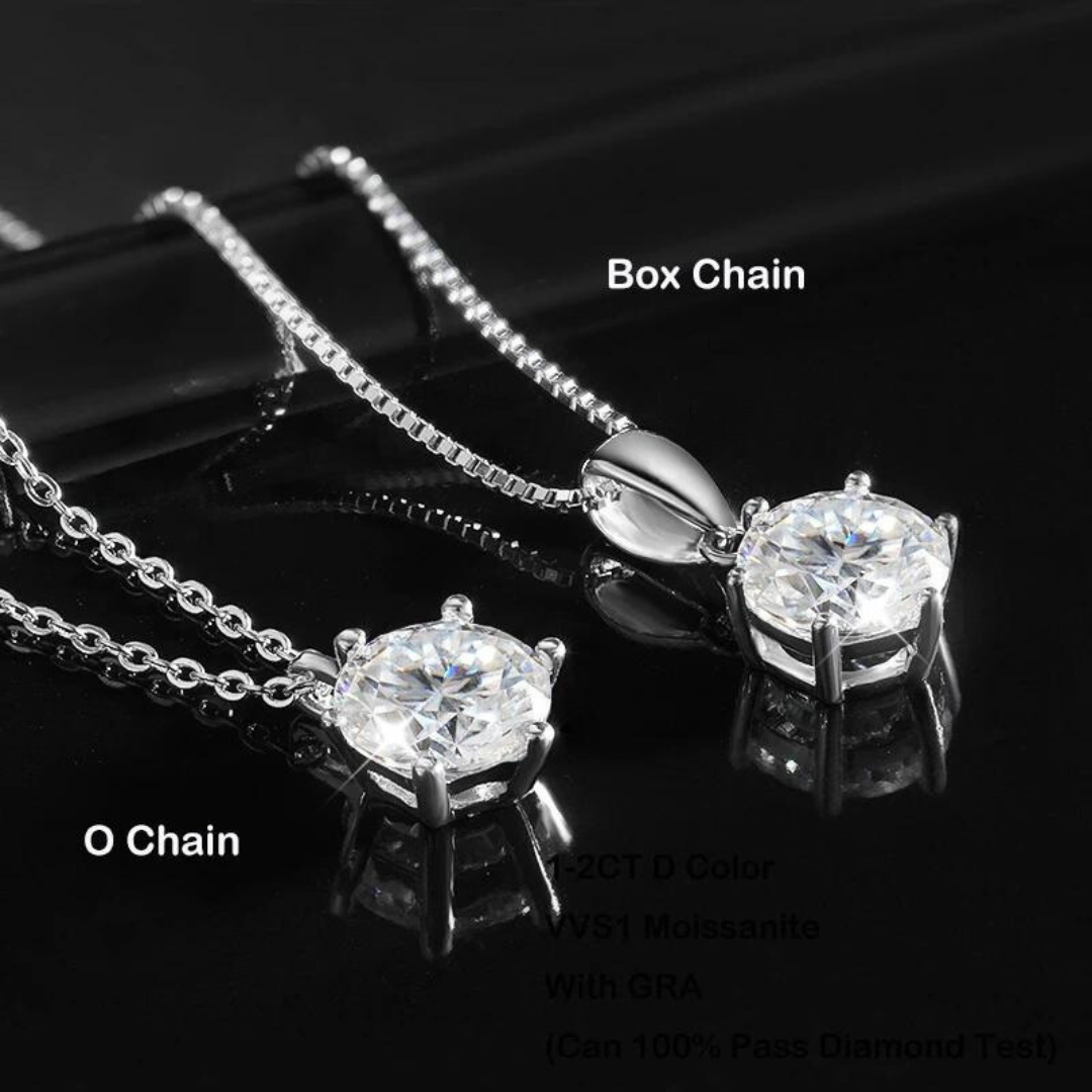 Moissanite Pendant Necklace