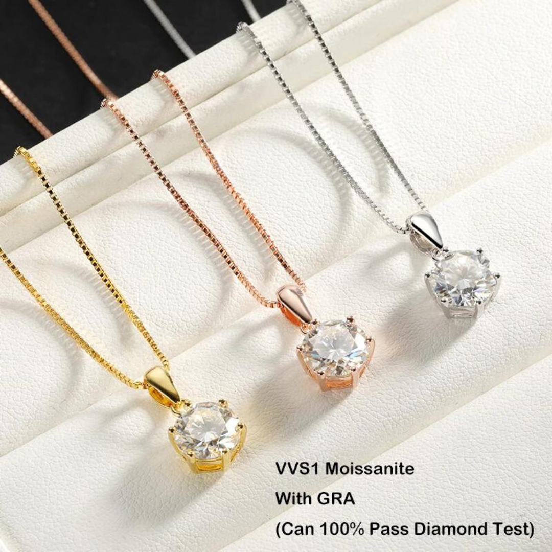 Moissanite Pendant Necklace