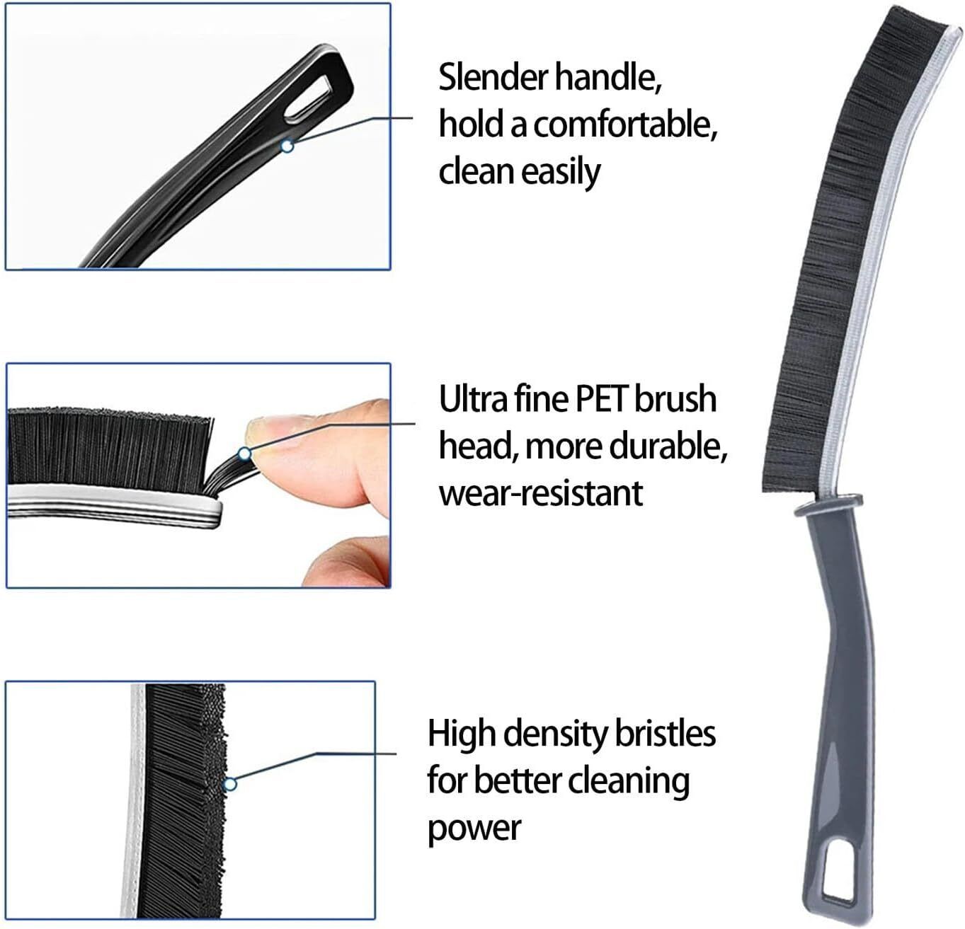 CreviceMaster™ Hard-Bristled Crevice Cleaning Brush