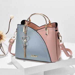 Women's Leather Patchwork Handbag