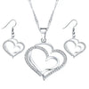 3-Piece Heart-Shaped Jewellery Set