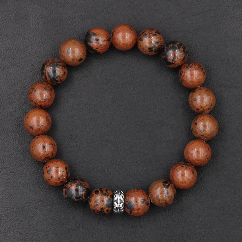 10mm Natural Stone Beaded Bracelets