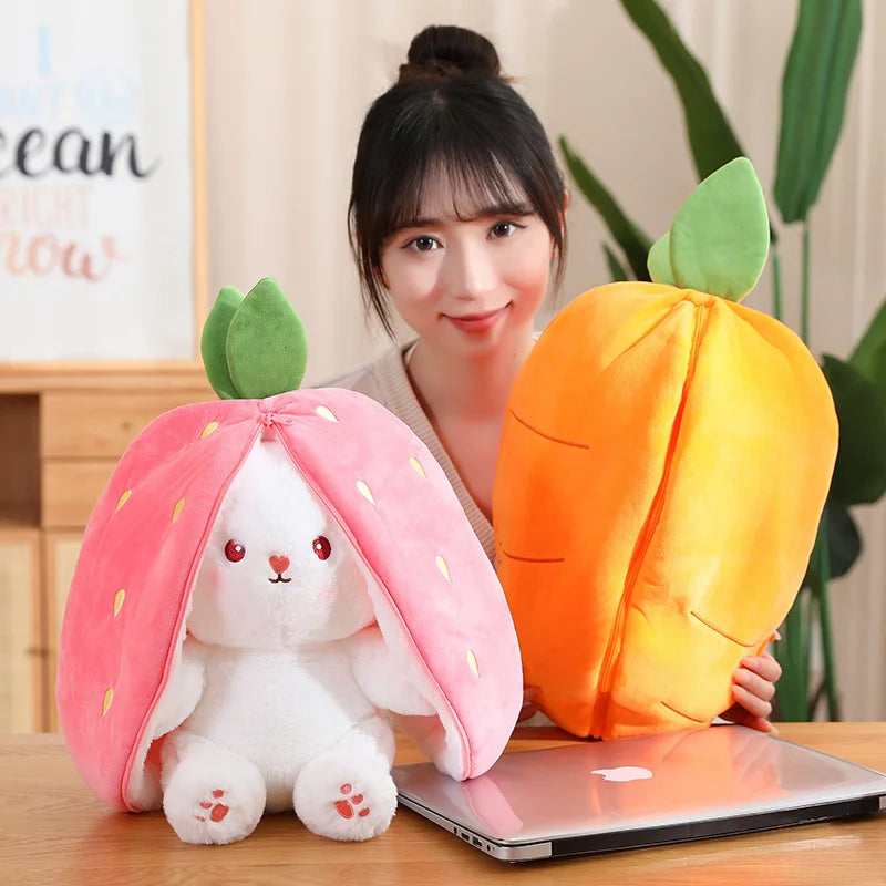 Strawberry Carrot Rabbit Plush Toy