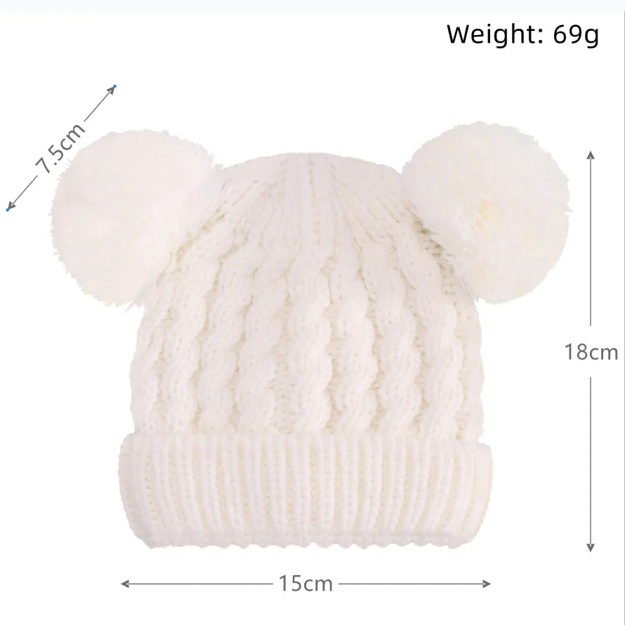 Autumn Winter Baby Beanie For Girls