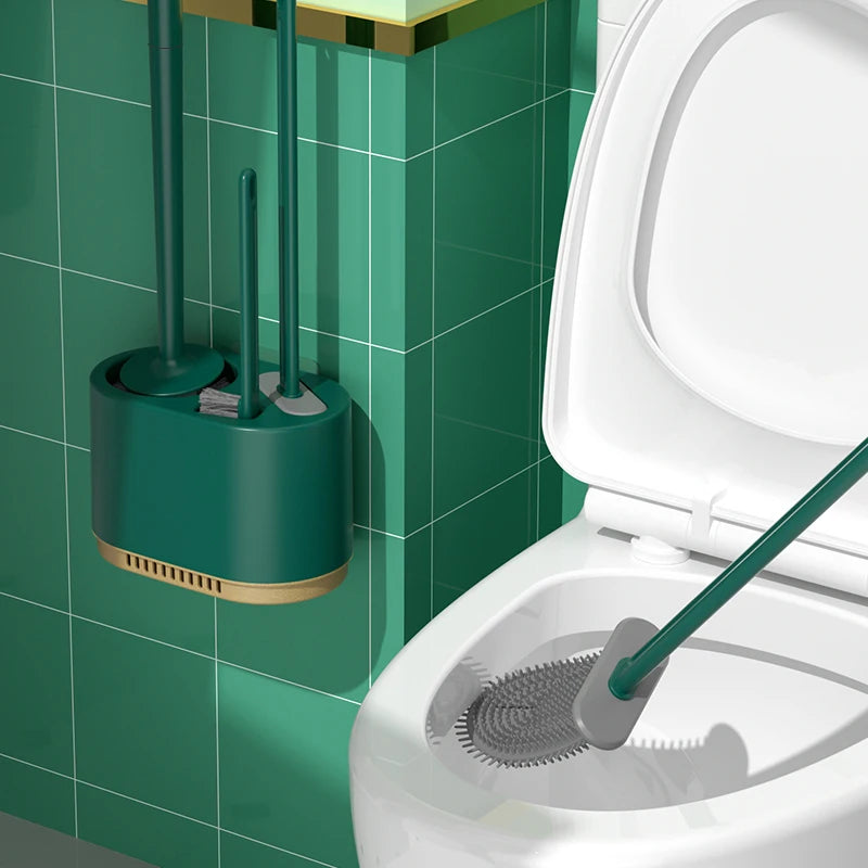 Wall Mounted Toilet Brush Set