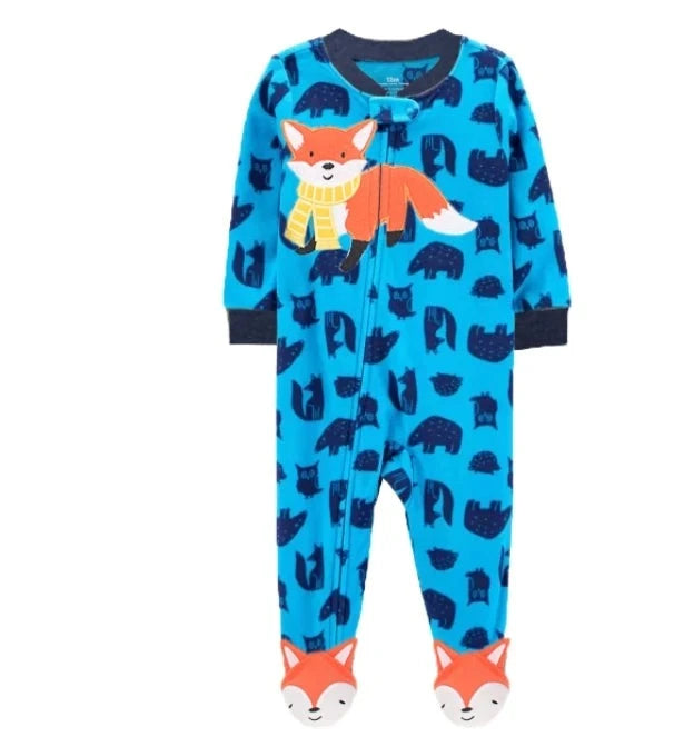 Baby Zipper Fleece One-Piece Pyjamas