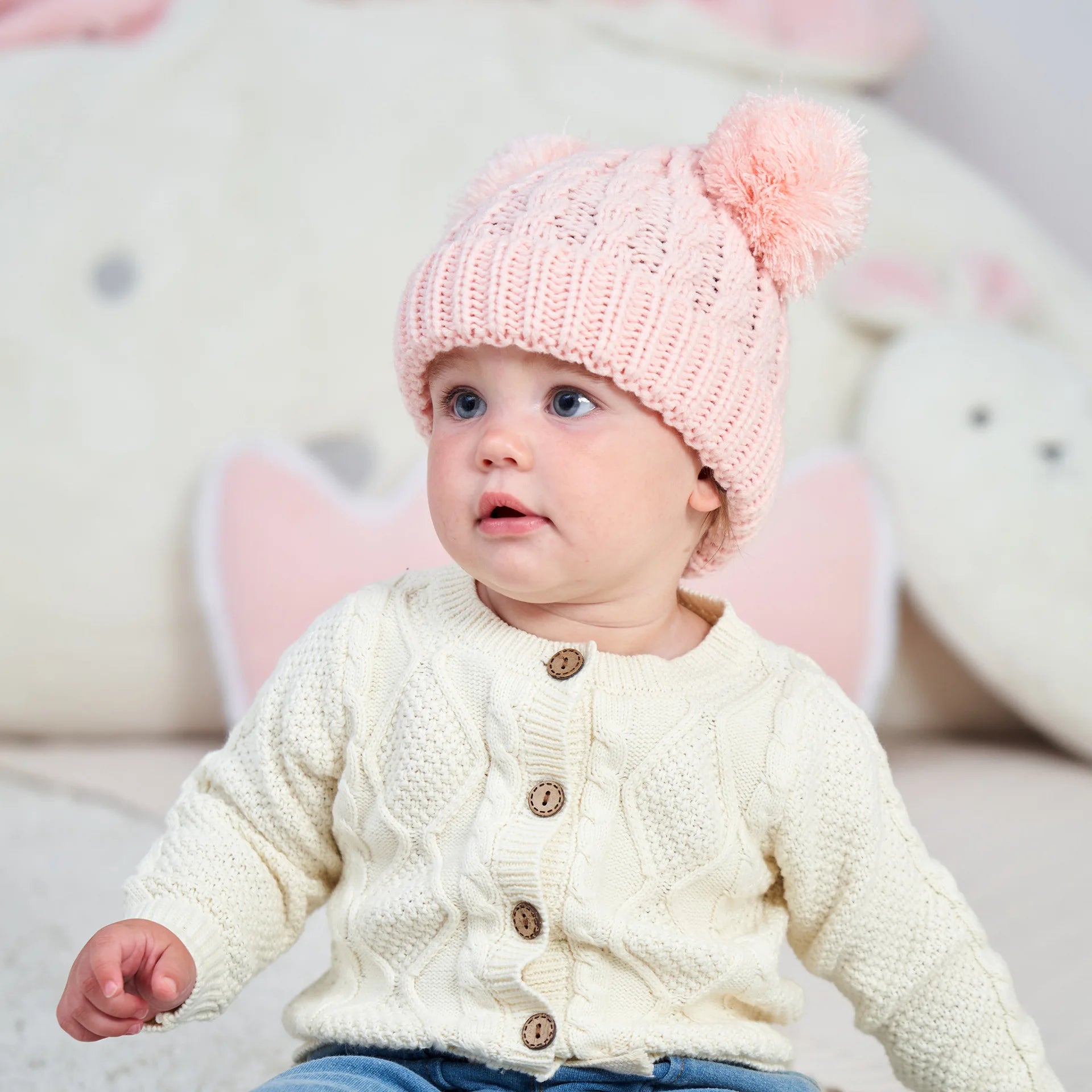 Autumn Winter Baby Beanie For Girls