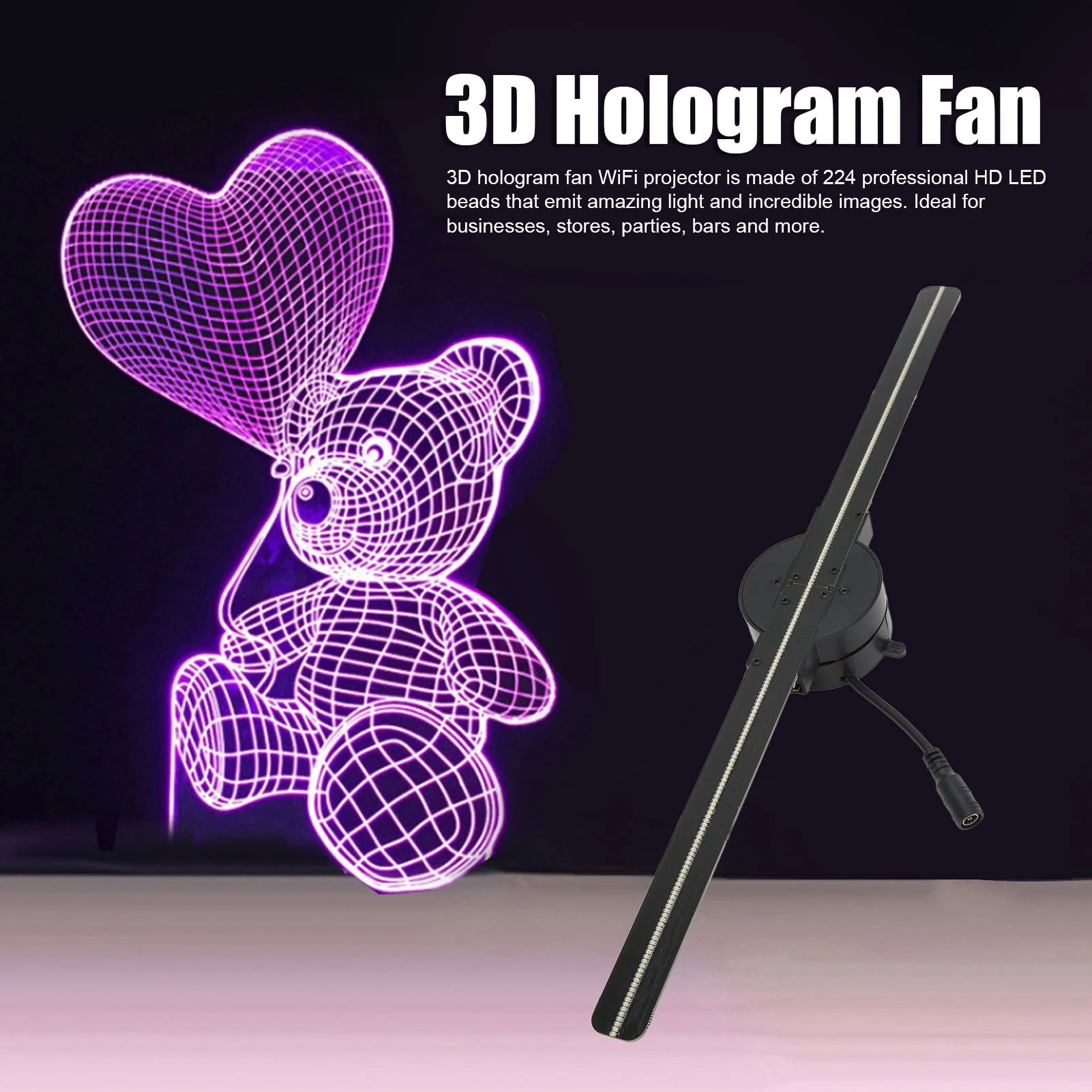 16.5" Wifi 3D Hologram Fan Projector