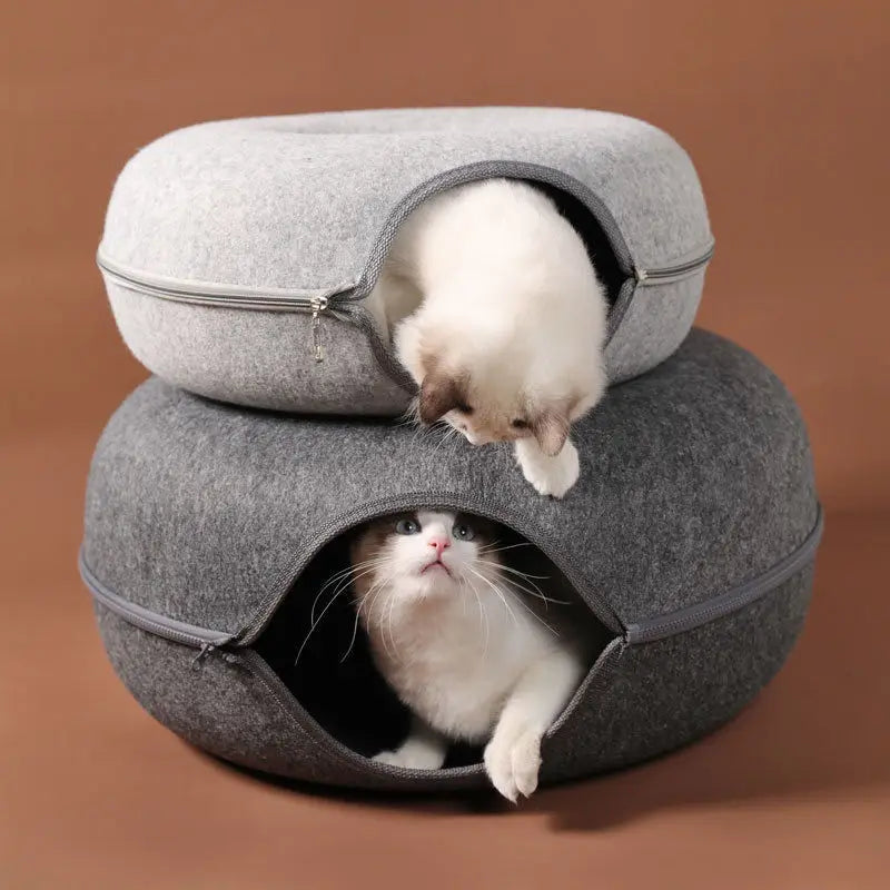 Donut Cat Bed Tunnel