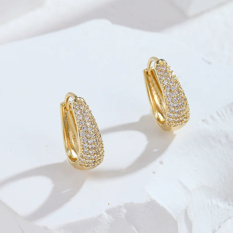 Ellipse Hoop Earrings For Women