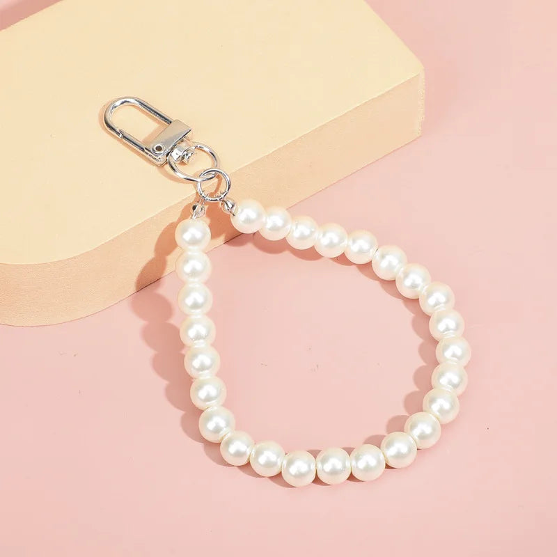 Retro Pearl Key Chains for Women