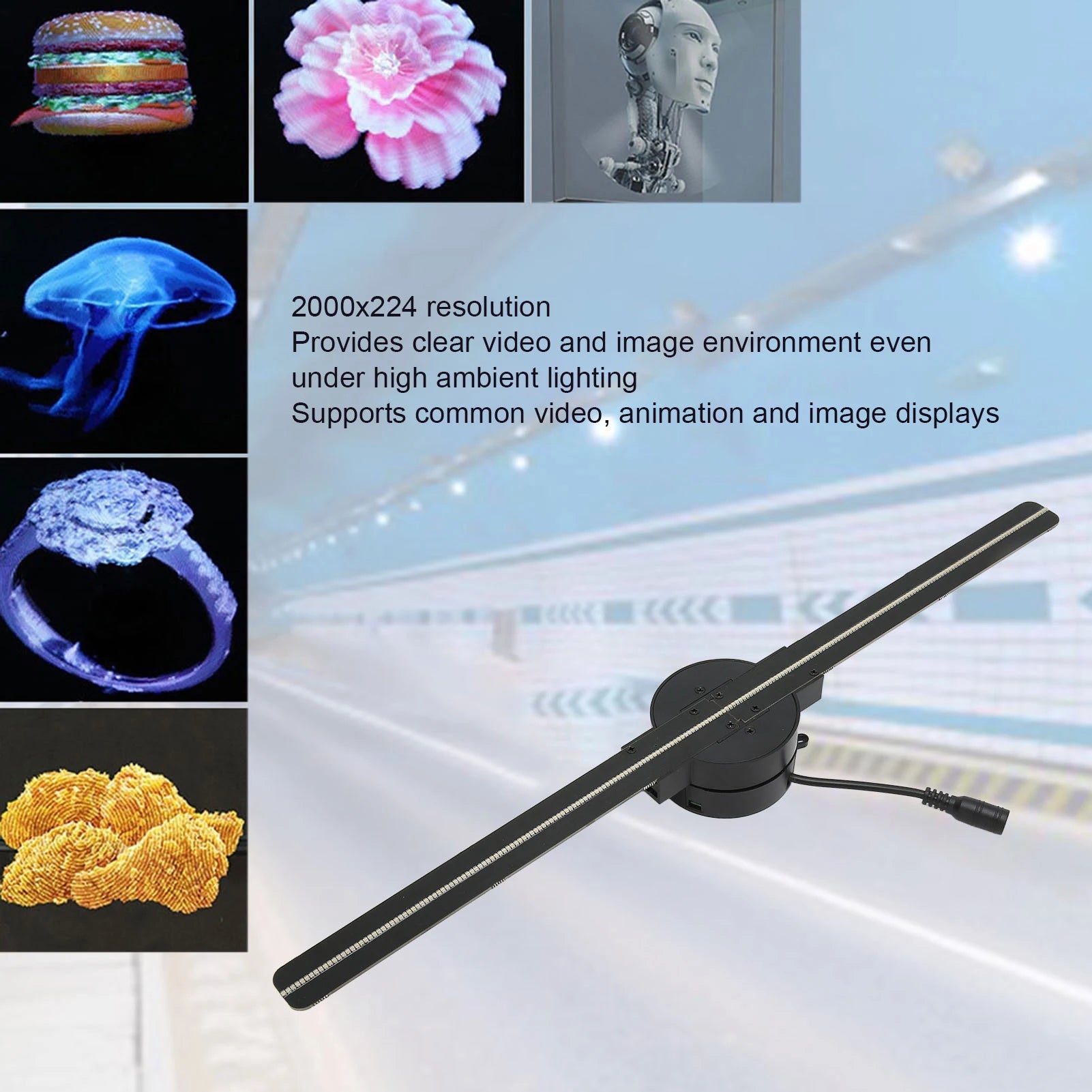 16.5" Wifi 3D Hologram Fan Projector