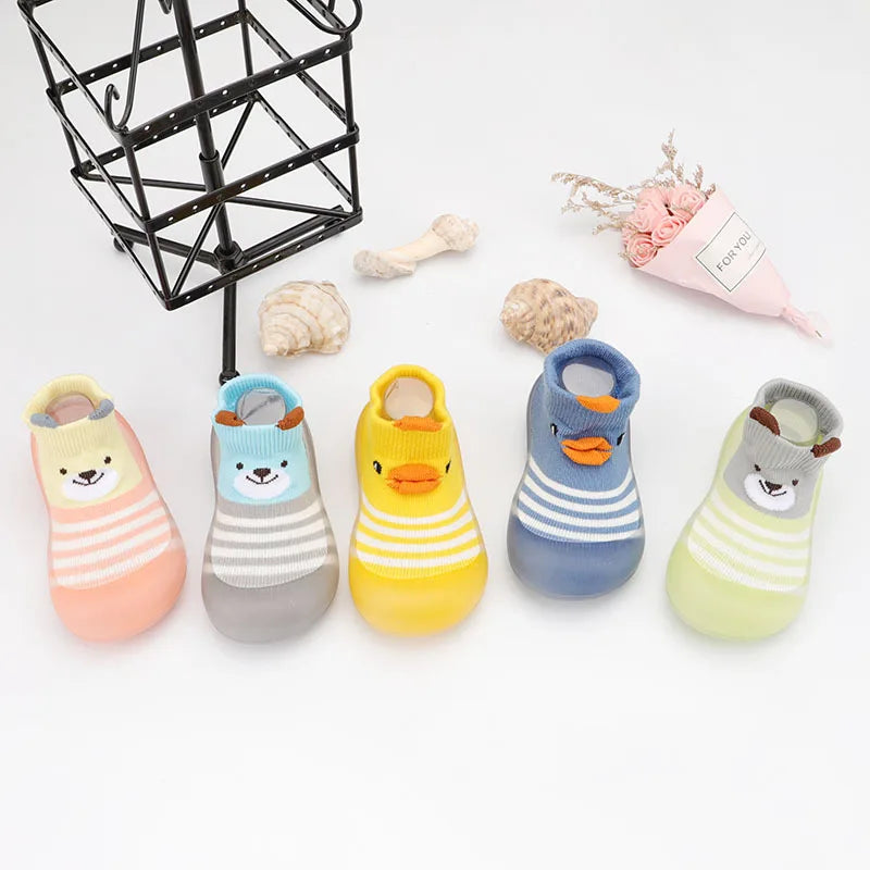 Animal Pattern Toddler Shoes Non-Slip Silicone Sole Baby Floor Socks