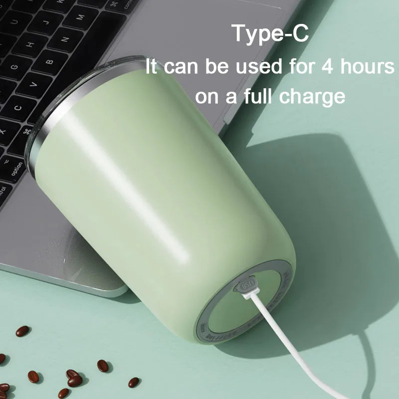 Stainless Steel USB Rechargeable Automatic Self Stirring Magnetic Mug