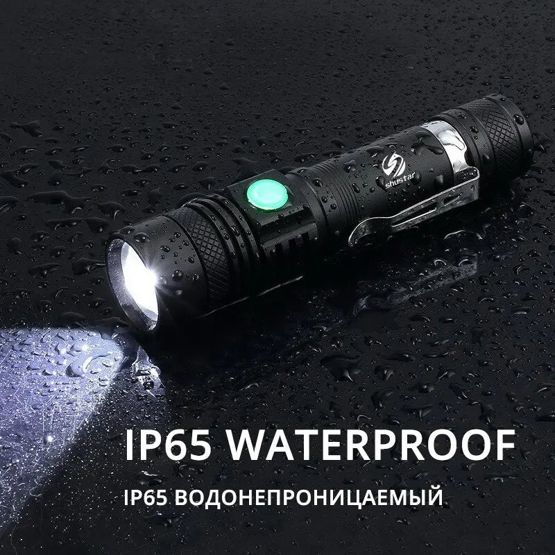 High Powered Zoomable LED Flashlight