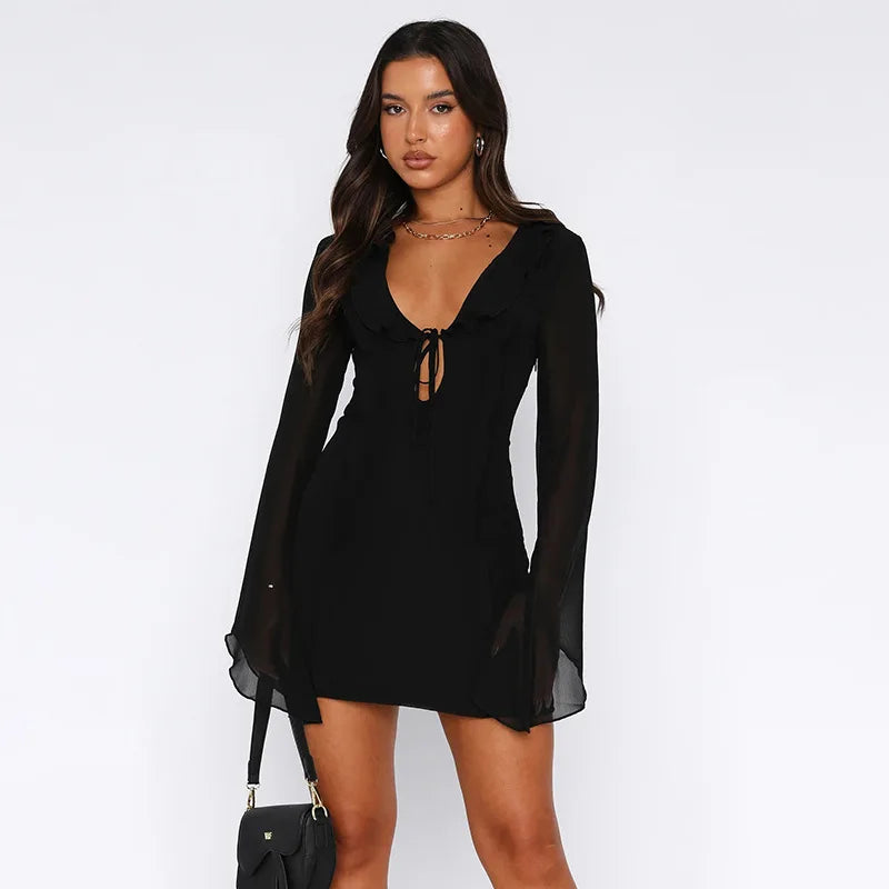 Fiona™ Deep V Elegant Dress