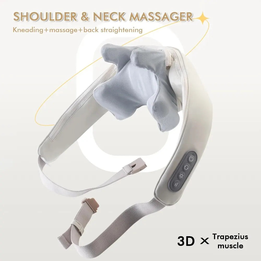 Wireless Neck and Shoulder Kneading Massage Shawl