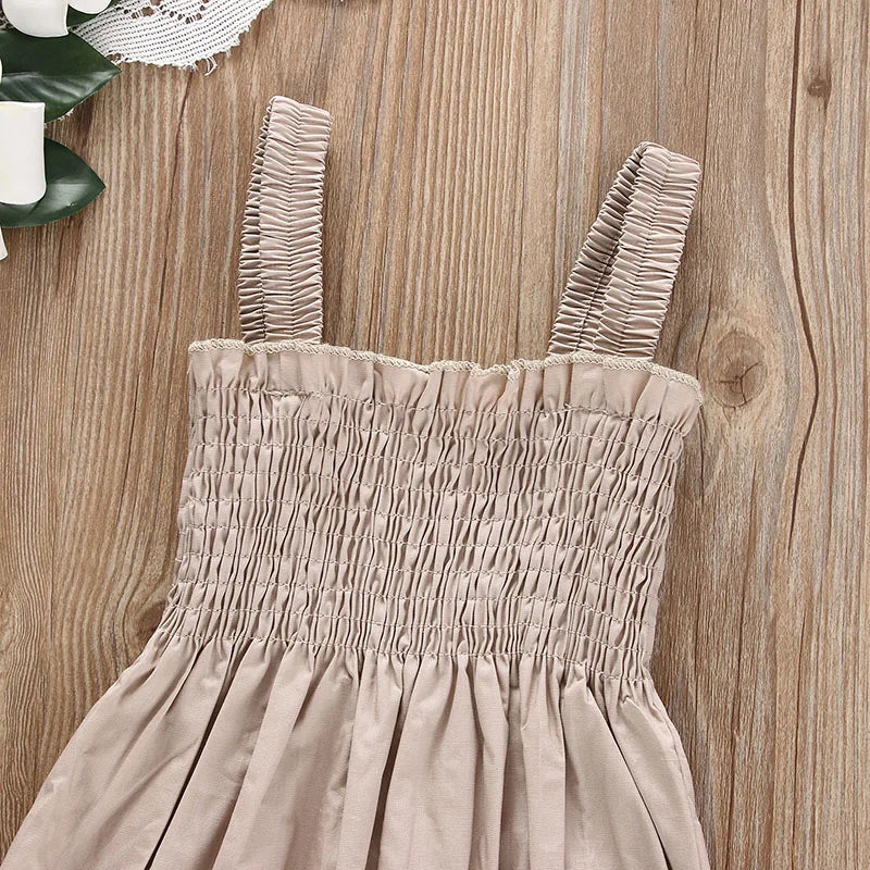 Baby Girl Sleeveless Jumpsuit Outfit