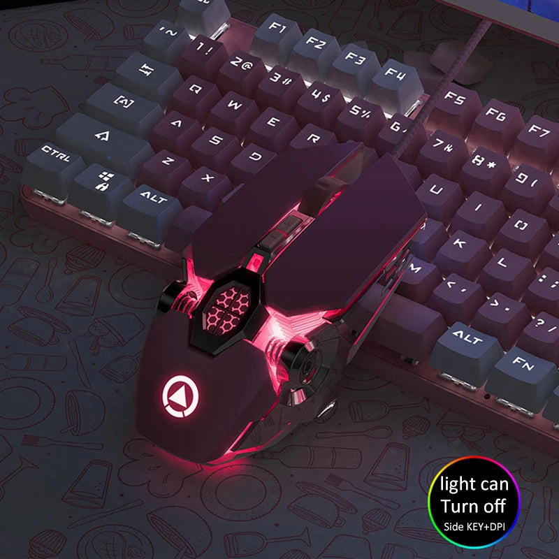 Ergonomic LED Wired Gaming Mouse