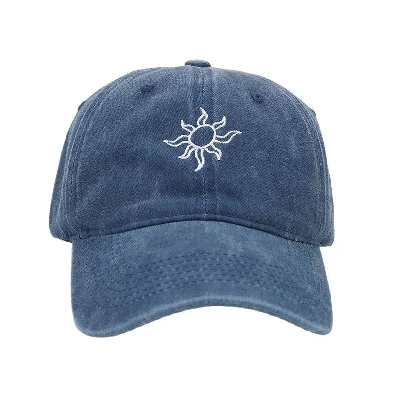 Retro Sun Embroidery Caps