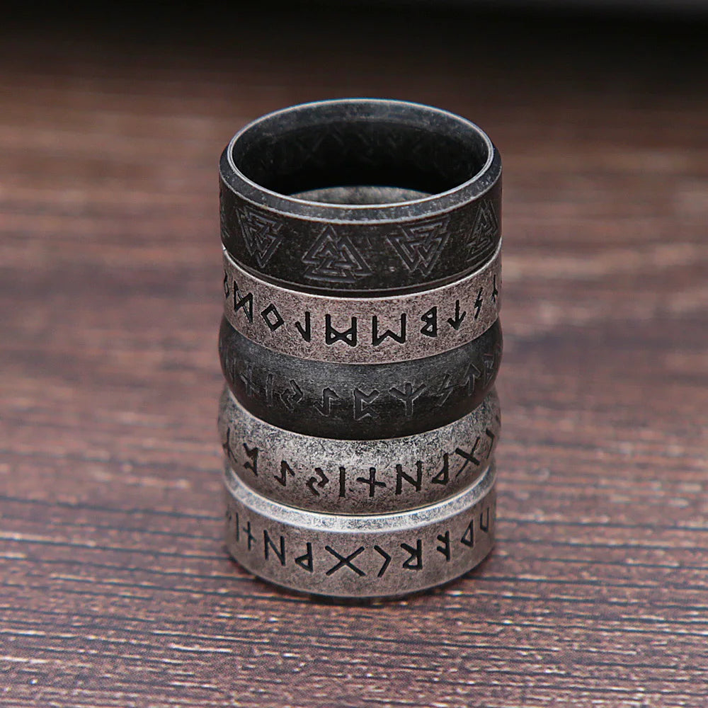 Retro Viking Rune Rings