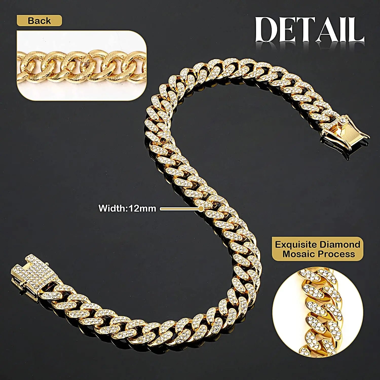 Luxury Gold Pet Chain Collar