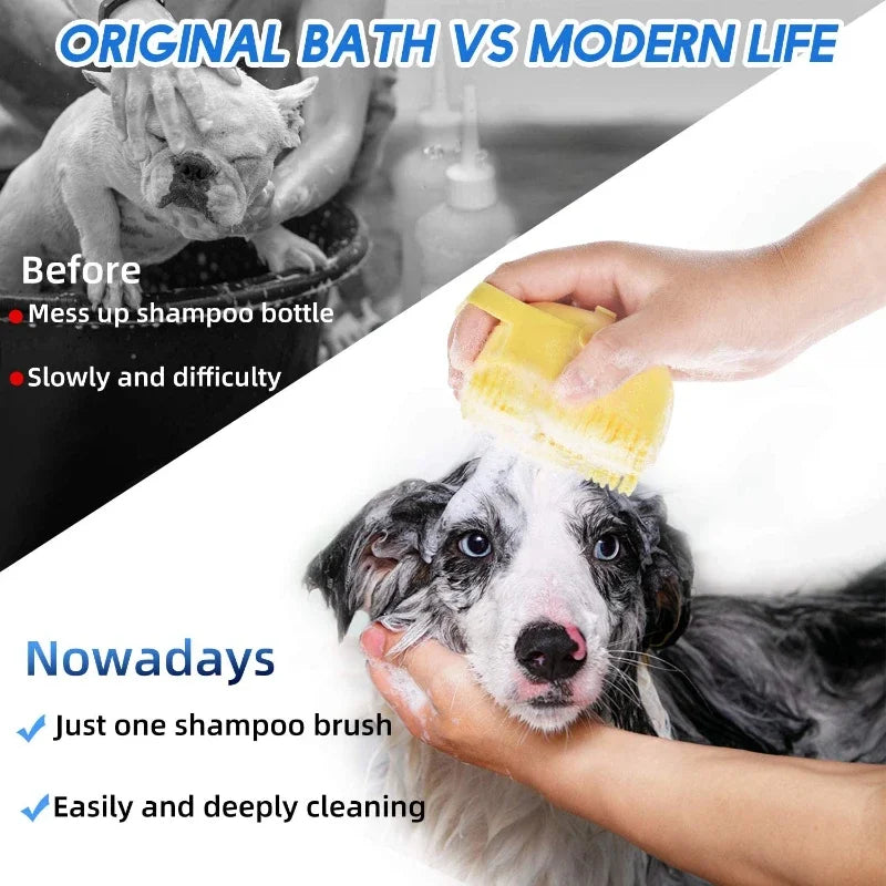 Pet Shampoo Massage Brush