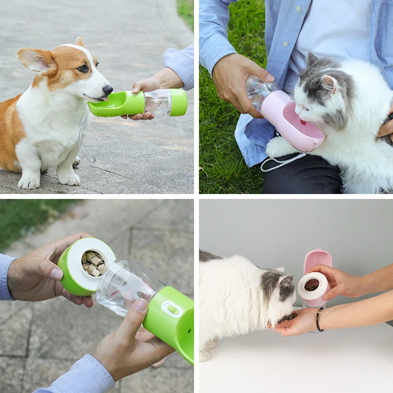 Pet Portable Outdoor Travel Water Food Bottle