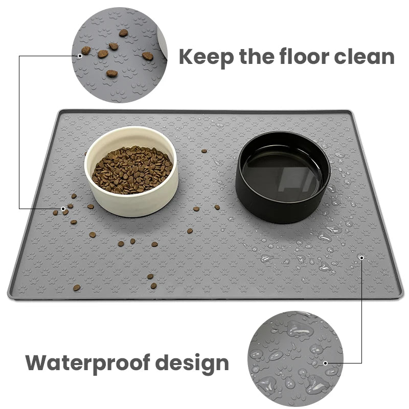 Silicone Waterproof Pet Bowl Mat