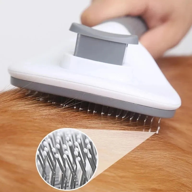 Pet Self Cleaning Hair Remover Brush