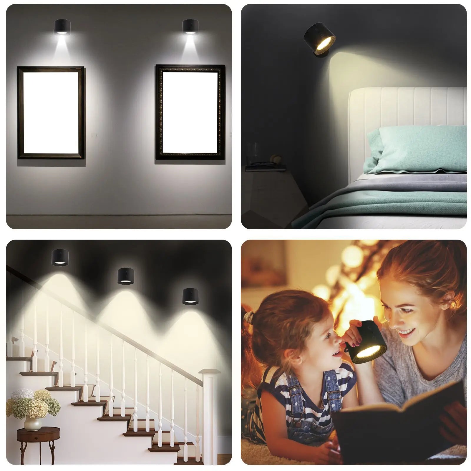 Wireless 360 Rotatable Led Wall Lamp