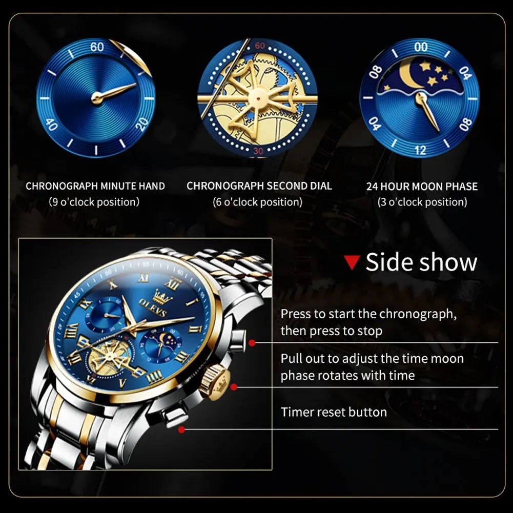 OLEVS Classic Roman Scale Watch