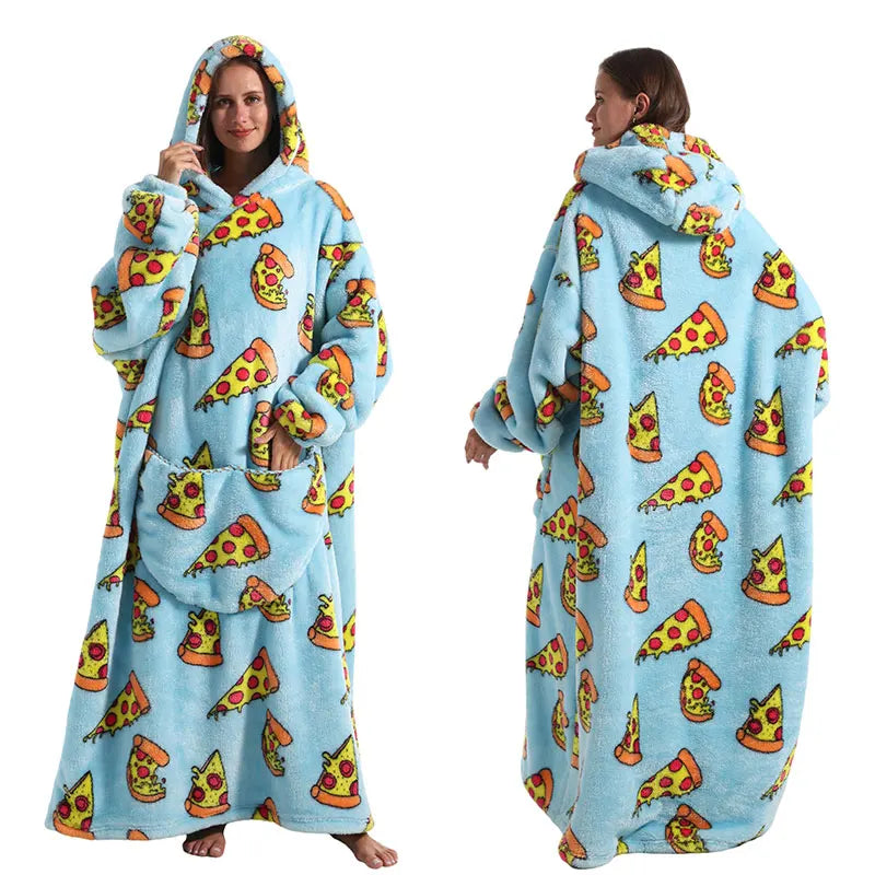 2024 New Oversized TV Wearable Hoodie Blanket