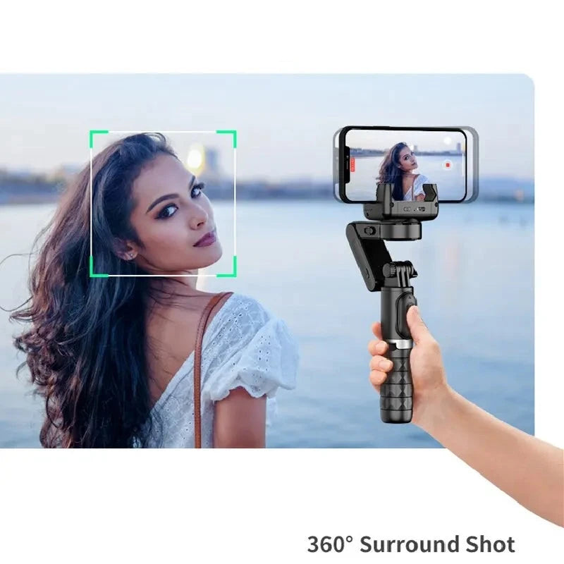 360° Rotation Gimbal Stabiliser Selfie Stick Tripod