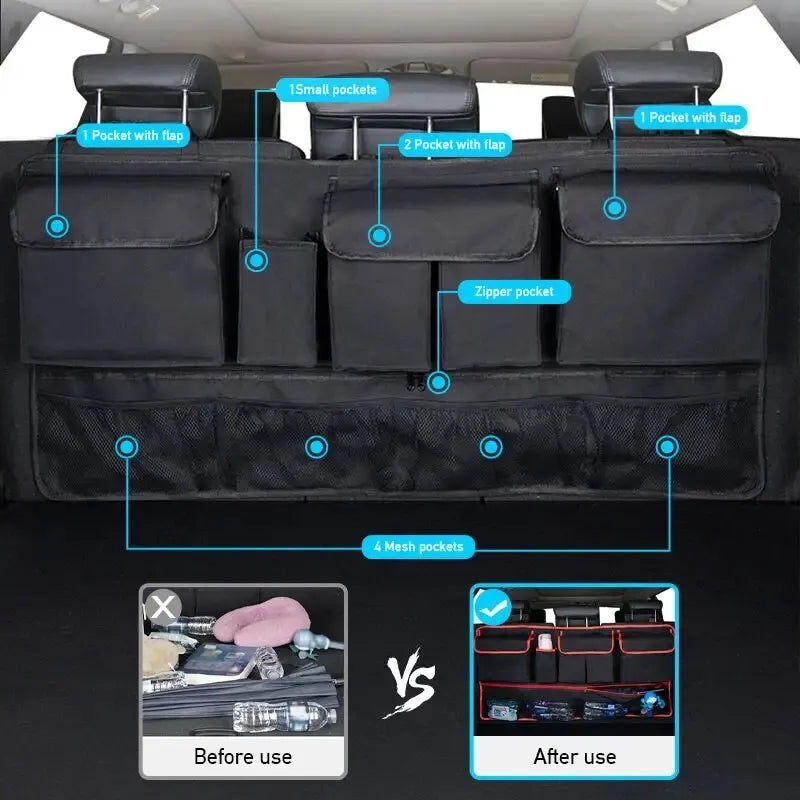 Back Seat Car Trunk Hanging Storage Bag Organiser