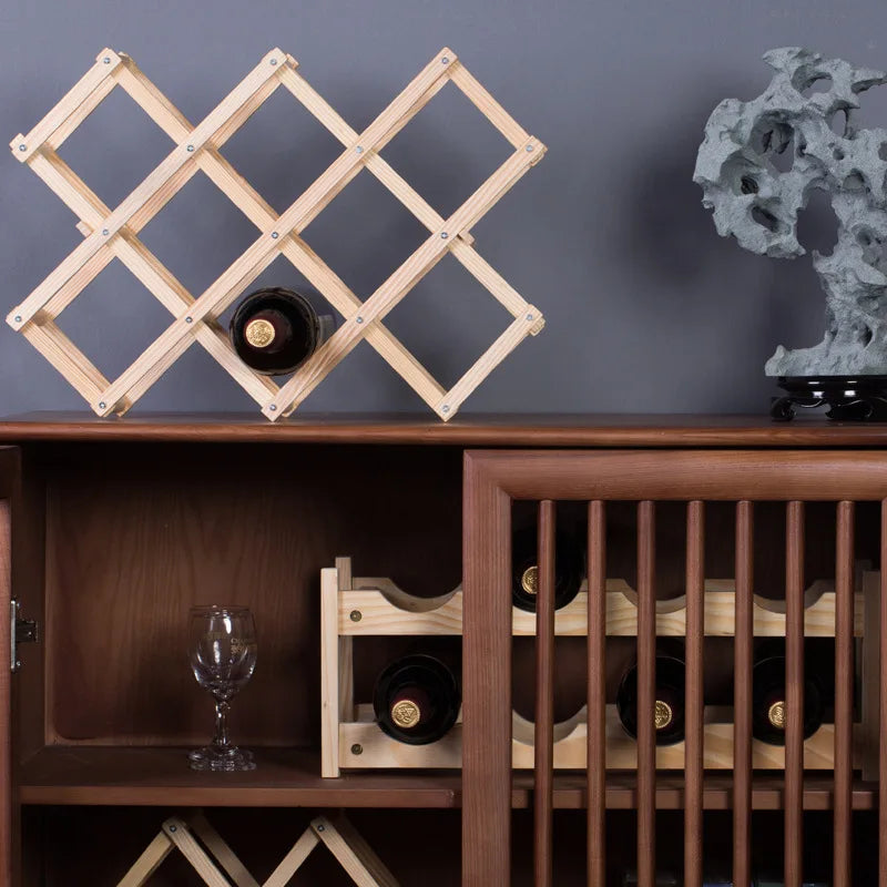 Foldable Wooden Wine Rack