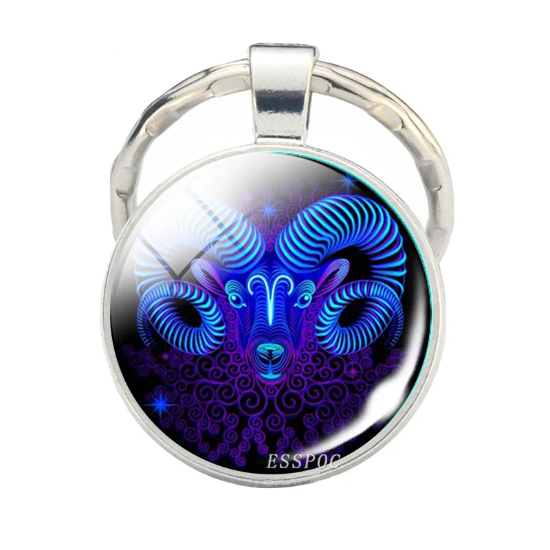 Zodiac Sign Keychain