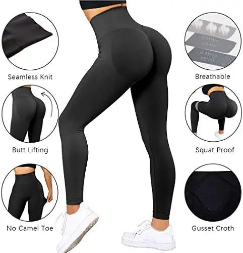 Kylie™ Seamless Knitted High Waist Fitness Gym Pants