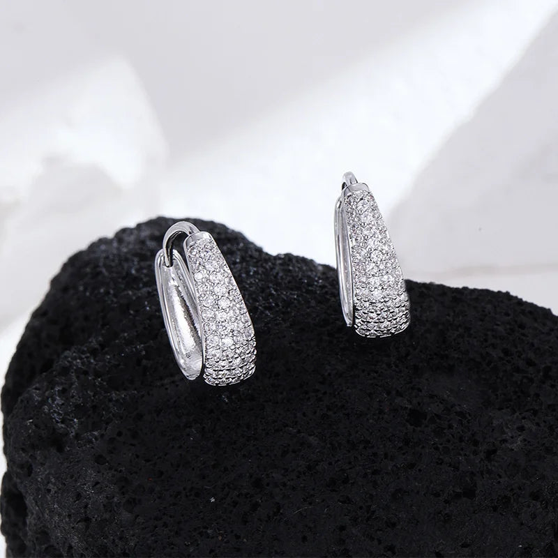 Ellipse Hoop Earrings For Women