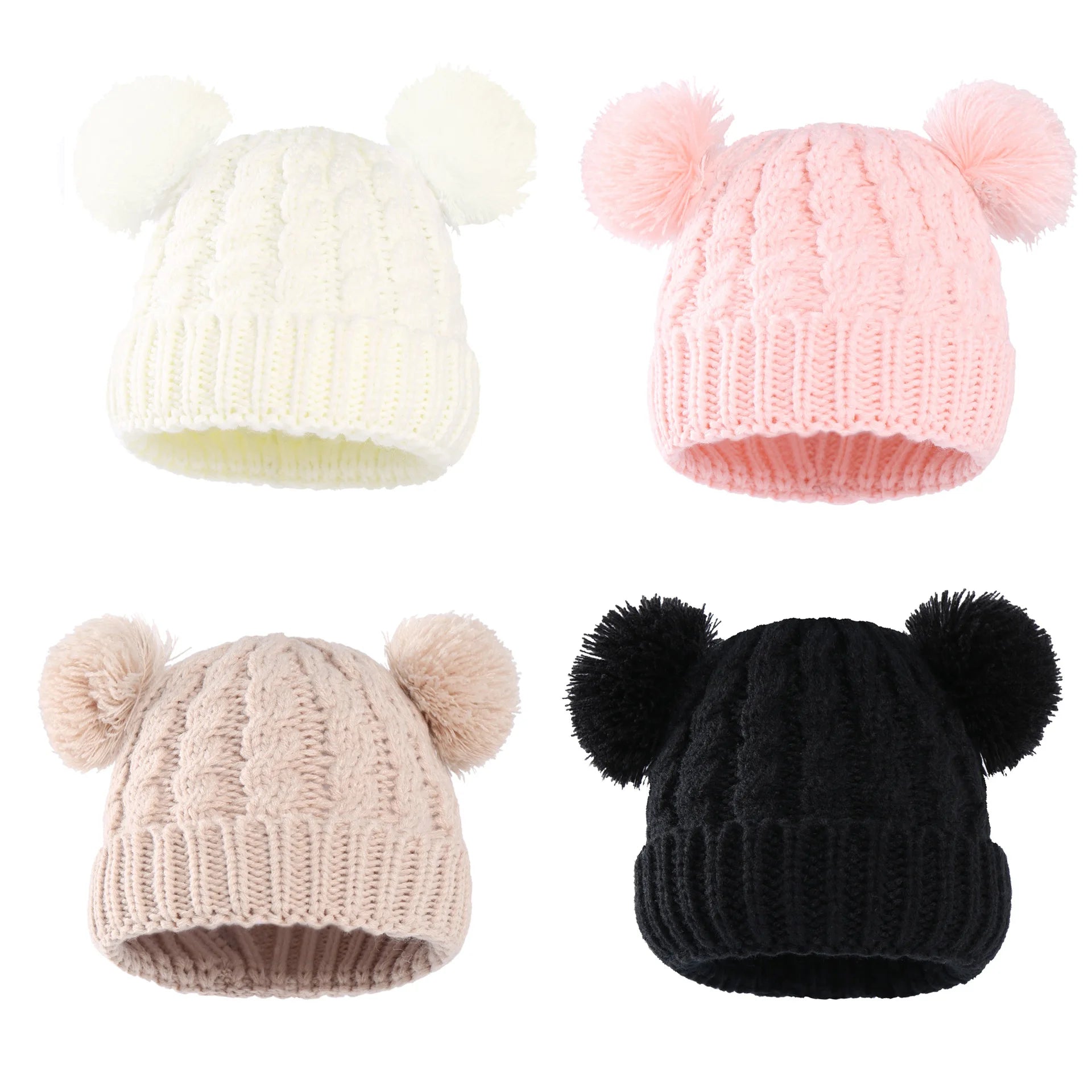 Autumn Winter Baby Beanie For Girls