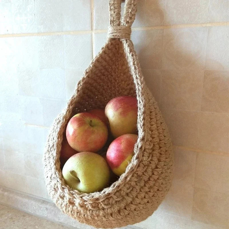 Hand-woven Basket Wall Kitchen Hanging Net