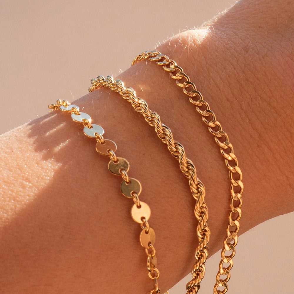 Classic Snake Chain Bracelets for Women