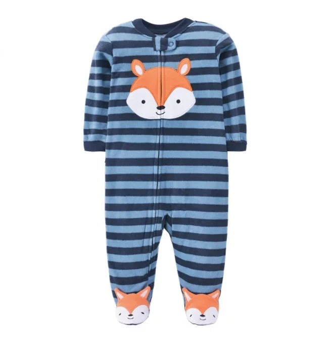 Baby Zipper Fleece One-Piece Pyjamas