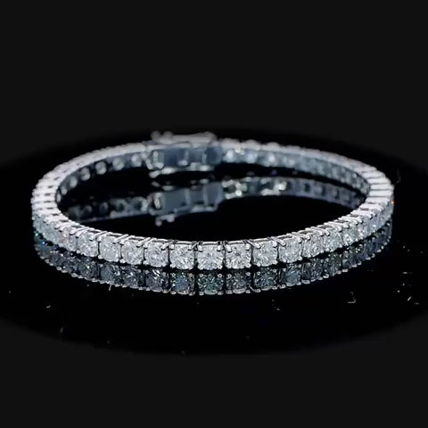 925 Sterling Silver Moissanite Bracelet